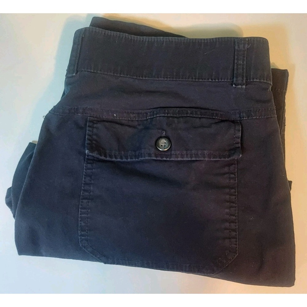 Dockers Capri Khaki Pants Womens 12 Straight Navy Blue Pockets‎